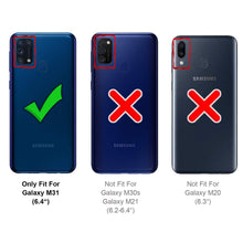 Laden Sie das Bild in den Galerie-Viewer, Verco Handyhülle für Samsung M31 Case, Handy Cover für Samsung Galaxy M31 Hülle Transparent Dünn Klar Silikon, durchsichtig