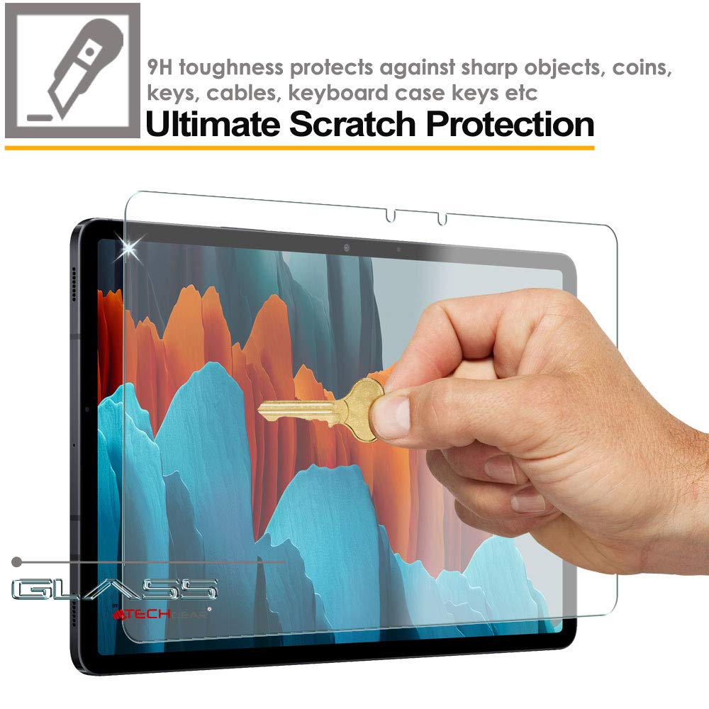 TECHGEAR Matte Glass für Galaxy Tab S7 (11 Zoll), Matt Blendschutz Panzerglas Auflage, Original gehärtetes Glas Displayschutzfolie kompatibel mit Samsung Galaxy Tab S7 2020 SM-T870 / SM-T875