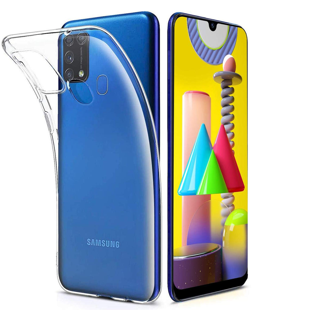 Verco Handyhülle für Samsung M31 Case, Handy Cover für Samsung Galaxy M31 Hülle Transparent Dünn Klar Silikon, durchsichtig