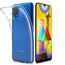 Laden Sie das Bild in den Galerie-Viewer, Verco Handyhülle für Samsung M31 Case, Handy Cover für Samsung Galaxy M31 Hülle Transparent Dünn Klar Silikon, durchsichtig