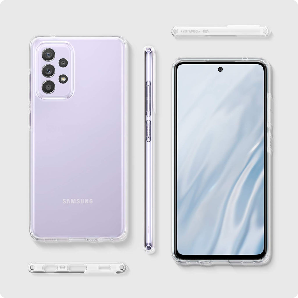 Spigen Liquid Crystal Hülle Kompatibel mit Samsung Galaxy A52 5G -Crystal Clear
