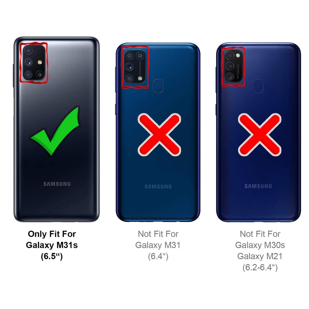 Verco Handyhülle für Samsung M31s Case, Handy Cover für Samsung Galaxy M31s Hülle Transparent Dünn Klar Silikon, durchsichtig