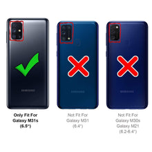 Laden Sie das Bild in den Galerie-Viewer, Verco Handyhülle für Samsung M31s Case, Handy Cover für Samsung Galaxy M31s Hülle Transparent Dünn Klar Silikon, durchsichtig