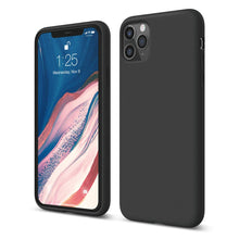 Laden Sie das Bild in den Galerie-Viewer, elago Liquid Silicone Case Kompatibel mit iPhone 11 Pro Max Hülle (6,5"), Silikon Handyhülle, Rundumschutz : 3-Layer Schutzhülle (Schwarz)