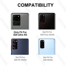 Laden Sie das Bild in den Galerie-Viewer, HOOMIL Handyhülle für Samsung Galaxy S20 Ultra Hülle Leder Tasche Flip Case Schutzhülle Kompatibel mit Samsung S20 Ultra Hülle Schwarz