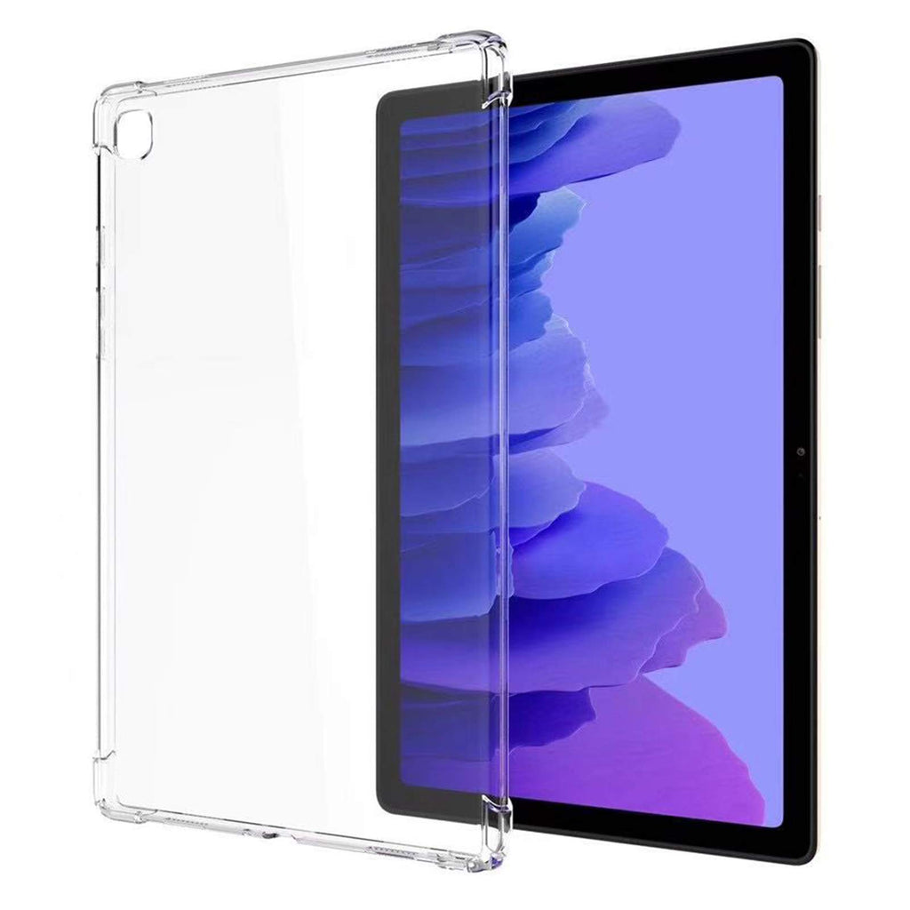 Ultra Klar Hülle für Samsung Galaxy Tab A7 10.4 Zoll 2020 SM-T500 T505 T507, Dünn Schlank Stoßfest Eckenschutz Flexible Silikon Gel Gummi Rückseit Schutzhülle Cover Skin - Transparentem