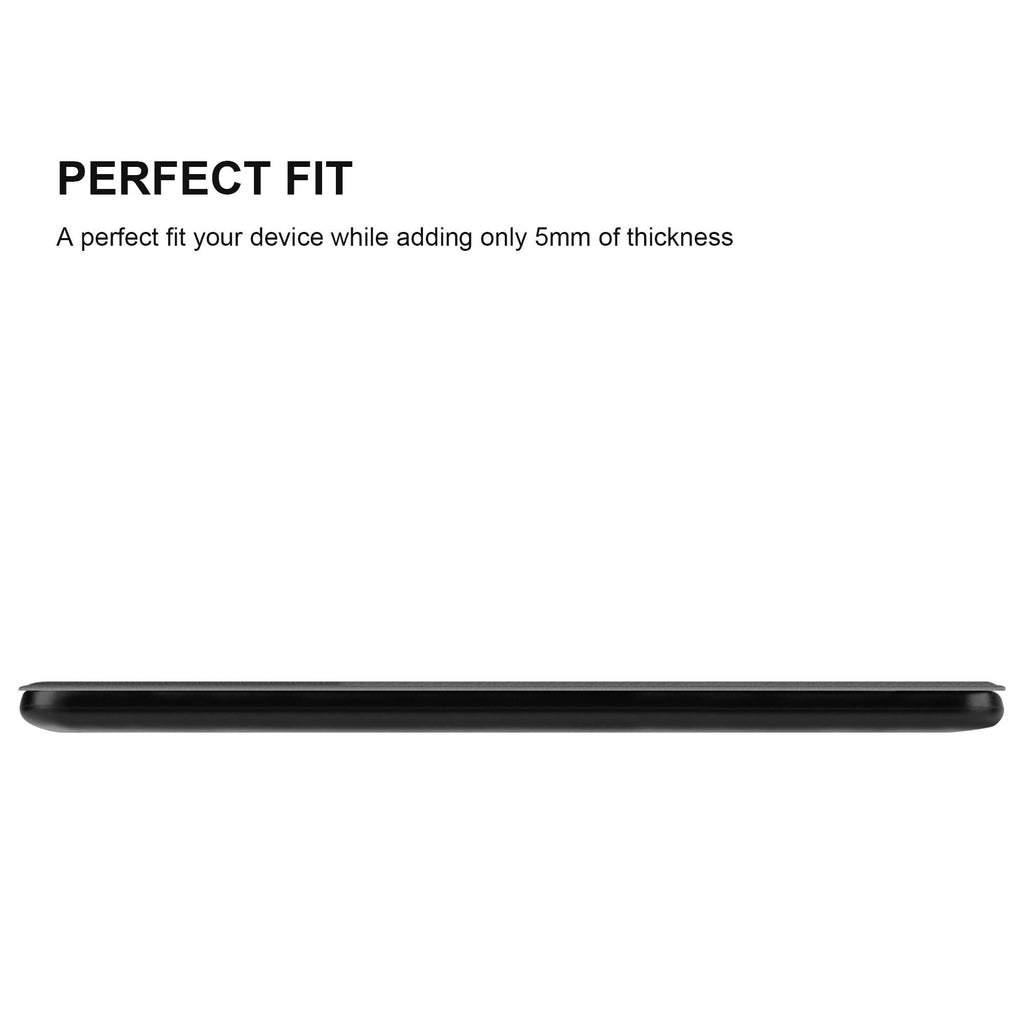 Cadorabo Tablet Hülle für Samsung Galaxy Tab S4 (10,5" Zoll) T830 / T835 in Satin SCHWARZ – Ultra Dünne Book Style Schutzhülle mit Auto Wake Up und Standfunktion aus Kunstleder
