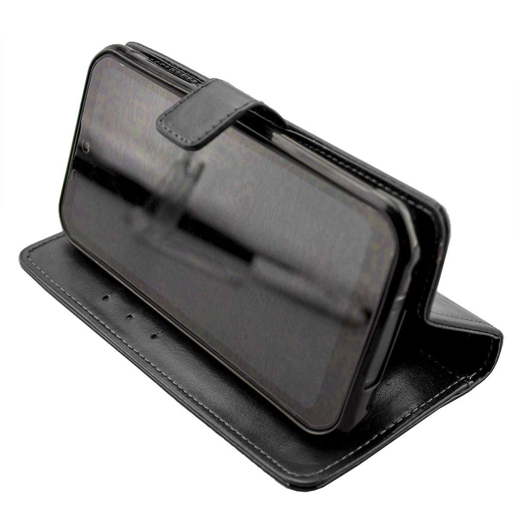 caseroxx Handy Hülle Tasche kompatibel mit Gigaset GX290 / GX290 Plus Bookstyle-Case Wallet Case in schwarz