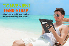 Laden Sie das Bild in den Galerie-Viewer, MoKo wasserdichte Hülle, wasserdicht Tablethülle PC Schutzhülle Tasche für iPad Mini 2019, iPad 9.7, Tab A 10/Tab A 9.7/Tab E 9.6/Tab S2 S3 9.7, bis zu 10,2 Zoll Tablets - IPX8, Schwarz