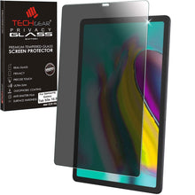 Laden Sie das Bild in den Galerie-Viewer, TECHGEAR Antispy Privatsphäre Panzerglas für Galaxy Tab S5e 10,5 (SM-T720 / SM-T725 Serie) - Privacy Panzerglas Displayschutzfolie aus gehärtetem Glas Kompatibel mit Samsung Galaxy Tab S5e 10,5 2019