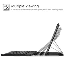 Laden Sie das Bild in den Galerie-Viewer, Fintie Tastatur Hülle für Samsung Galaxy Tab S6 Lite 10,4 SM-P610/ P615 2020 mit Stifthalter - Ultradünn Keyboard Case mit magnetisch Abnehmbarer drahtloser Deutscher Tastatur, Schwarz