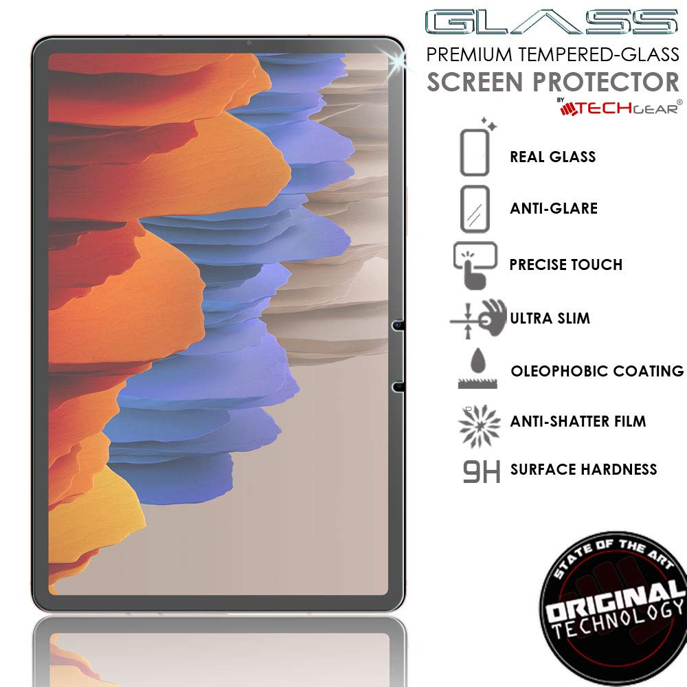 TECHGEAR Matte Glass für Galaxy Tab S7 (11 Zoll), Matt Blendschutz Panzerglas Auflage, Original gehärtetes Glas Displayschutzfolie kompatibel mit Samsung Galaxy Tab S7 2020 SM-T870 / SM-T875