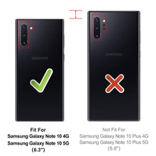 Laden Sie das Bild in den Galerie-Viewer, HOOMIL Handyhülle für Samsung Galaxy Note 10 Hülle, Premium PU Leder Flip Schutzhülle für Samsung Galaxy Note 10 Tasche (NICHT für Samsung Note 10+), Schwarz