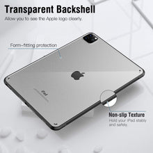 Laden Sie das Bild in den Galerie-Viewer, Dadanism Transparent Hülle für iPad Pro 11" 2021 (3. Generation), Schlank Stoßfest Schutzhülle mit Weich Rundum Schützend TPU Kante und Verdikte Ecken für iPad Pro 11 2021, Schwarz