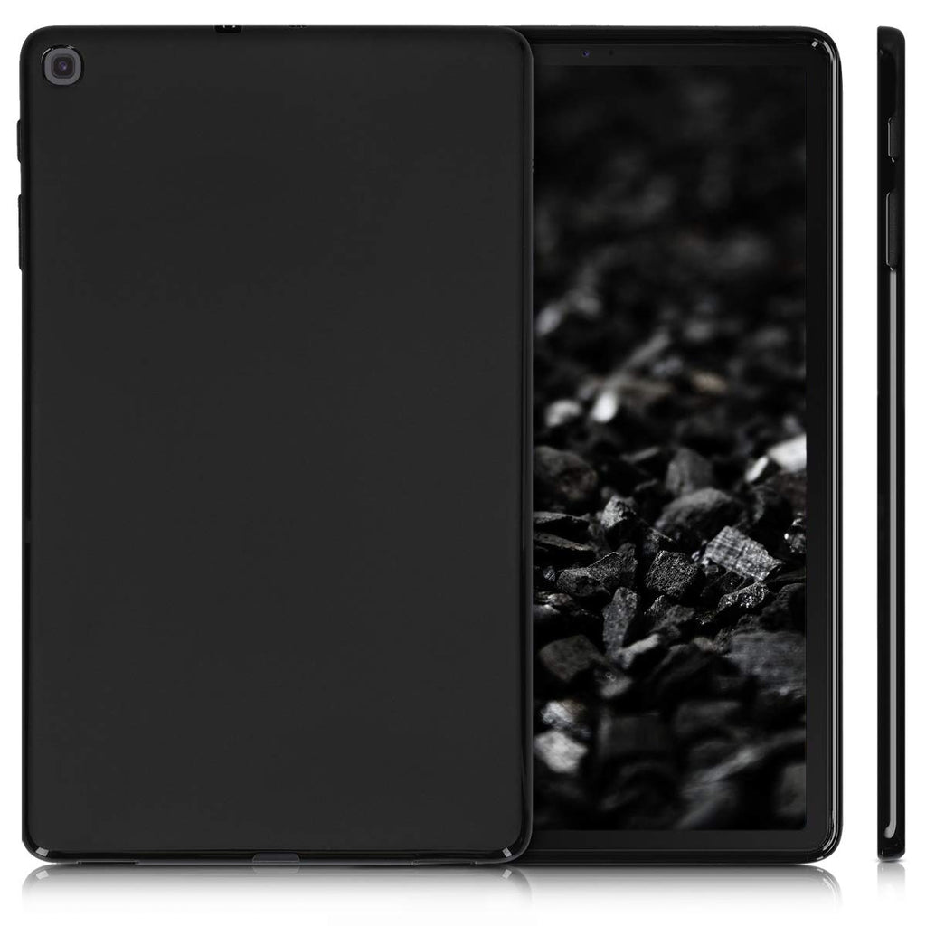 kwmobile Hülle kompatibel mit Samsung Galaxy Tab A 10.1 (2019) - Silikon Tablet Cover Case Schutzhülle Schwarz matt