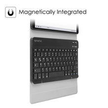 Laden Sie das Bild in den Galerie-Viewer, Fintie Tastatur Hülle für Samsung Galaxy Tab A 10.1 Zoll 2019 SM-T510/T515 Tablet-PC - Ultradünn leicht Schutzhülle mit magnetisch Abnehmbarer drahtloser Deutscher Bluetooth Tastatur, Schwarz