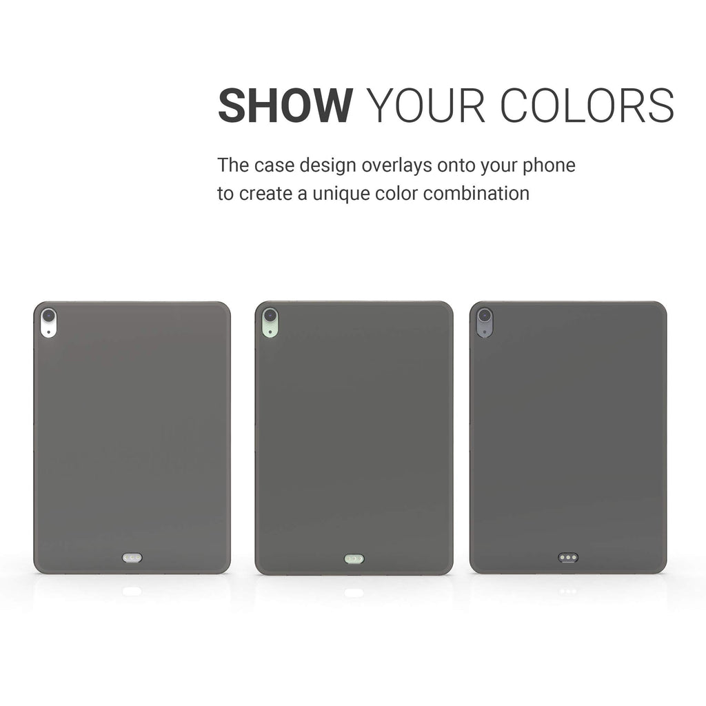 kwmobile Hülle kompatibel mit Apple iPad Air 4 (2020) - Silikon Tablet Cover Case Schutzhülle Schwarz Transparent