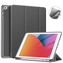 Laden Sie das Bild in den Galerie-Viewer, Fintie Hülle für iPad 8. Generation (2020) / 7. Gen (2019) 10.2 Zoll - Superleicht Soft TPU Rückseite Abdeckung Schutzhülle mit eingebautem Pencil Halter, Auto Sleep/Wake, Himmelgrau