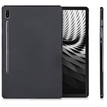 Laden Sie das Bild in den Galerie-Viewer, kwmobile Hülle kompatibel mit Samsung Galaxy Tab S6 - Silikon Tablet Cover Case Schutzhülle Schwarz matt
