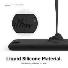 Laden Sie das Bild in den Galerie-Viewer, elago Liquid Silicone Case Kompatibel mit iPhone SE 2020 Hülle & Kompatibel mit iPhone 8 Hülle & Kompatibel mit iPhone 7 Hülle, Rundumschutz Handyhülle, Schutzhülle mit 3-Layer Struktur (Schwarz)