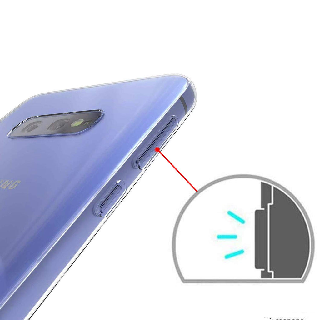 NEW'C Kompatibel mit Samsung Galaxy S10e Hülle, Ultra transparent Silikon Gel TPU Soft Cover Case SchutzKratzfeste mit Schock Absorption und Anti Scratch