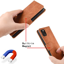 Laden Sie das Bild in den Galerie-Viewer, GOGME Leder Hülle für Oppo Reno 4 5G(Reno4 5G) Hülle, Premium PU/TPU Leder Folio Hülle Schutzhülle Handyhülle, Flip Case Klapphülle Lederhülle mit Standfunktion & Kartensteckplätzen, Schwarz