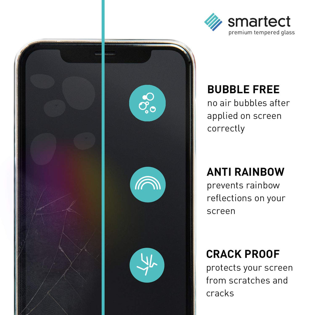 smartect Mattes Schutzglas kompatibel mit Samsung Galaxy A50 / A50s / M30s / M31 / M21 - Tempered Glass mit 9H Härte - Blasenfreie Schutzfolie - Anti-Kratzer Displayschutzfolie