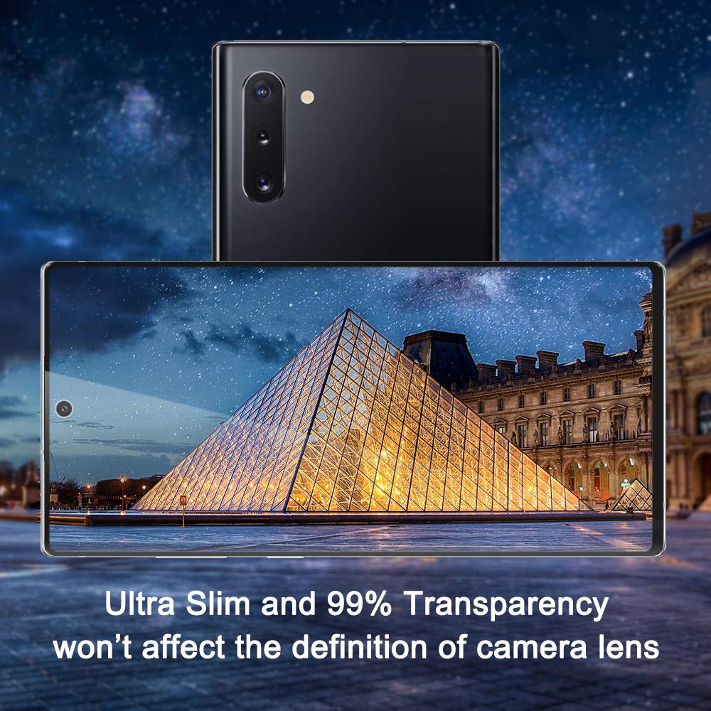 Semriver Panzerglas Schutzfolie kompatibel mit Samsung Galaxy Note 10 3D Touch Vollständige Abdeckung 9H Härte Displayschutzfolie Panzerglasfolie Fingerabdruck Anerkennung Screen Protector