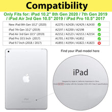 Laden Sie das Bild in den Galerie-Viewer, ProCase Kinder Hülle mit Kickstand für iPad 10.2" 2020 2019 / iPad Pro 10.5"/ iPad Air 3, Ultra Leicht Stoßfest Robust Kind Schutzhülle Umwandelbar Handgriff Handle Standfunktion -Blau