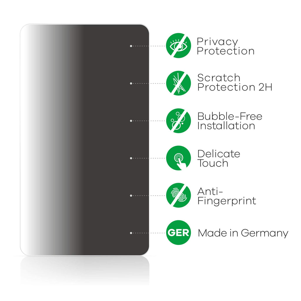 upscreen Anti-Spy Blickschutzfolie kompatibel mit Samsung Galaxy Tab A 10.5 2018 LTE Privacy Screen Sichtschutz Displayschutz-Folie