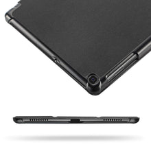Laden Sie das Bild in den Galerie-Viewer, EasyAcc Hülle Kompatibel mit Samsung Galaxy Tab A 10.1 2019 T510/T515 - Ultra Dünn mit Standfunktion Slim PU Leder Smart Schutzhülle Kompatibel mit Samsung Galaxy Tab A 10.1 Zoll 2019, Schwarz