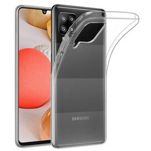 Laden Sie das Bild in den Galerie-Viewer, 32nd Klare Gel Series - Crystal Clear Gel Ultra Dünn Schutzhülle Case Silikon für Samsung Galaxy A42 5G (2020), Durchsichtige Backcover Handyhülle TPU Hülle - Transparent
