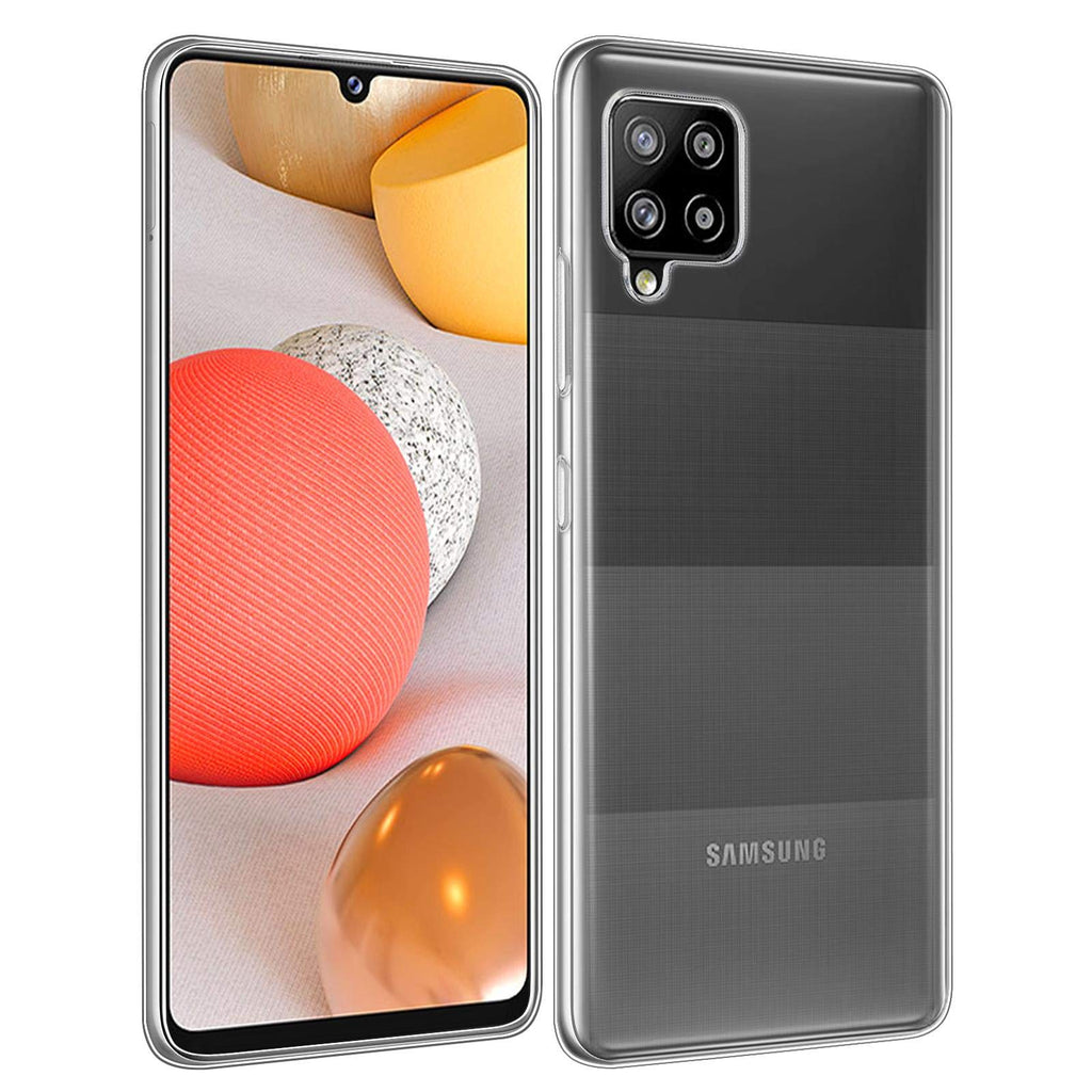 32nd Klare Gel Series - Crystal Clear Gel Ultra Dünn Schutzhülle Case Silikon für Samsung Galaxy A42 5G (2020), Durchsichtige Backcover Handyhülle TPU Hülle - Transparent