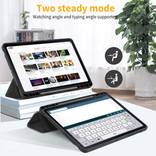 Laden Sie das Bild in den Galerie-Viewer, EasyAcc Hülle Kompatibel mit Samsung Galaxy Tab S7 2020 - Ultra Dünn mit Auto aufwachen/Schlaf Funktion Standfunktion Slim PU Leder Schutzhülle Passt für Samsung Galaxy Tab S7 2020, Schwarz