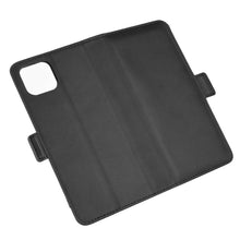 Laden Sie das Bild in den Galerie-Viewer, AKC Handyhülle Kompatibel mit Oppo A72 5G/A73 5G Hülle Fallschutz Handy-Ständer-Leder Flip Etui Handytasche Cover Echtleder Brieftasche-Schwarz