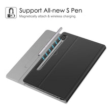 Laden Sie das Bild in den Galerie-Viewer, Fintie Tastatur Hülle für Samsung Galaxy Tab S6 10.5 2019 (Kompatibel mit S Pen kabelloser Ladefunktion) - Ultradünn Keyboard Case mit magnetisch Abnehmbarer drahtloser Deutscher Tastatur, Schwarz
