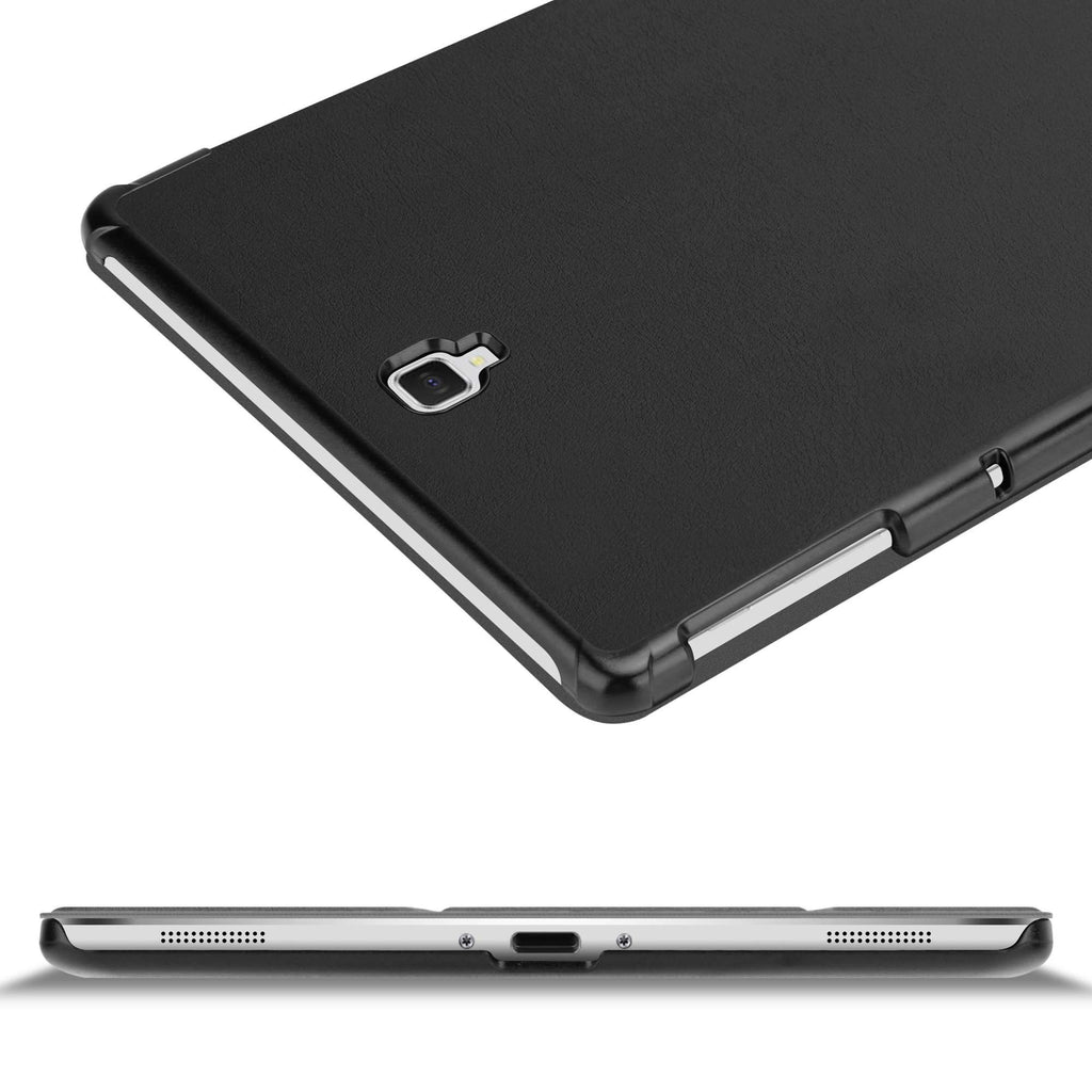 Cadorabo Tablet Hülle für Samsung Galaxy Tab S4 (10,5" Zoll) T830 / T835 in Satin SCHWARZ – Ultra Dünne Book Style Schutzhülle mit Auto Wake Up und Standfunktion aus Kunstleder