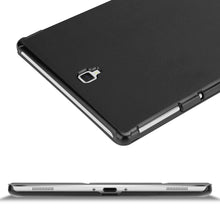 Laden Sie das Bild in den Galerie-Viewer, Cadorabo Tablet Hülle für Samsung Galaxy Tab S4 (10,5" Zoll) T830 / T835 in Satin SCHWARZ – Ultra Dünne Book Style Schutzhülle mit Auto Wake Up und Standfunktion aus Kunstleder
