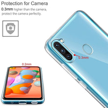 Laden Sie das Bild in den Galerie-Viewer, Verco Handyhülle für Samsung M11 Case, Samsung A11 Handy Cover für Samsung Galaxy M11 Hülle Transparent Dünn Klar Silikon, durchsichtig
