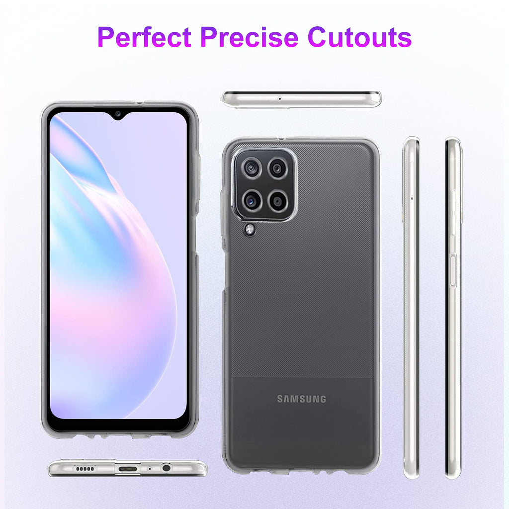 FACAI Crystal Clear Hülle Kompatibel Samsung Galaxy A12, Transparent Anti-Vergilbung Silikon Dünne Weiche handyhülle, Anti-Fingerabdruck Kratzfest Stoßfest TPU Schutzhülle für Samsung Galaxy A12