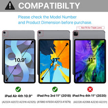 Laden Sie das Bild in den Galerie-Viewer, TNP Case for iPad Air 4th Gen 10.9" / iPad Pro 11" 2020 2018, Shockproof Convertible Handle Eva Kids Friendly Protective Stand Cover Fit for iPad Air 4 Generation 10.9 inch/iPad Pro 11 inch - Blue