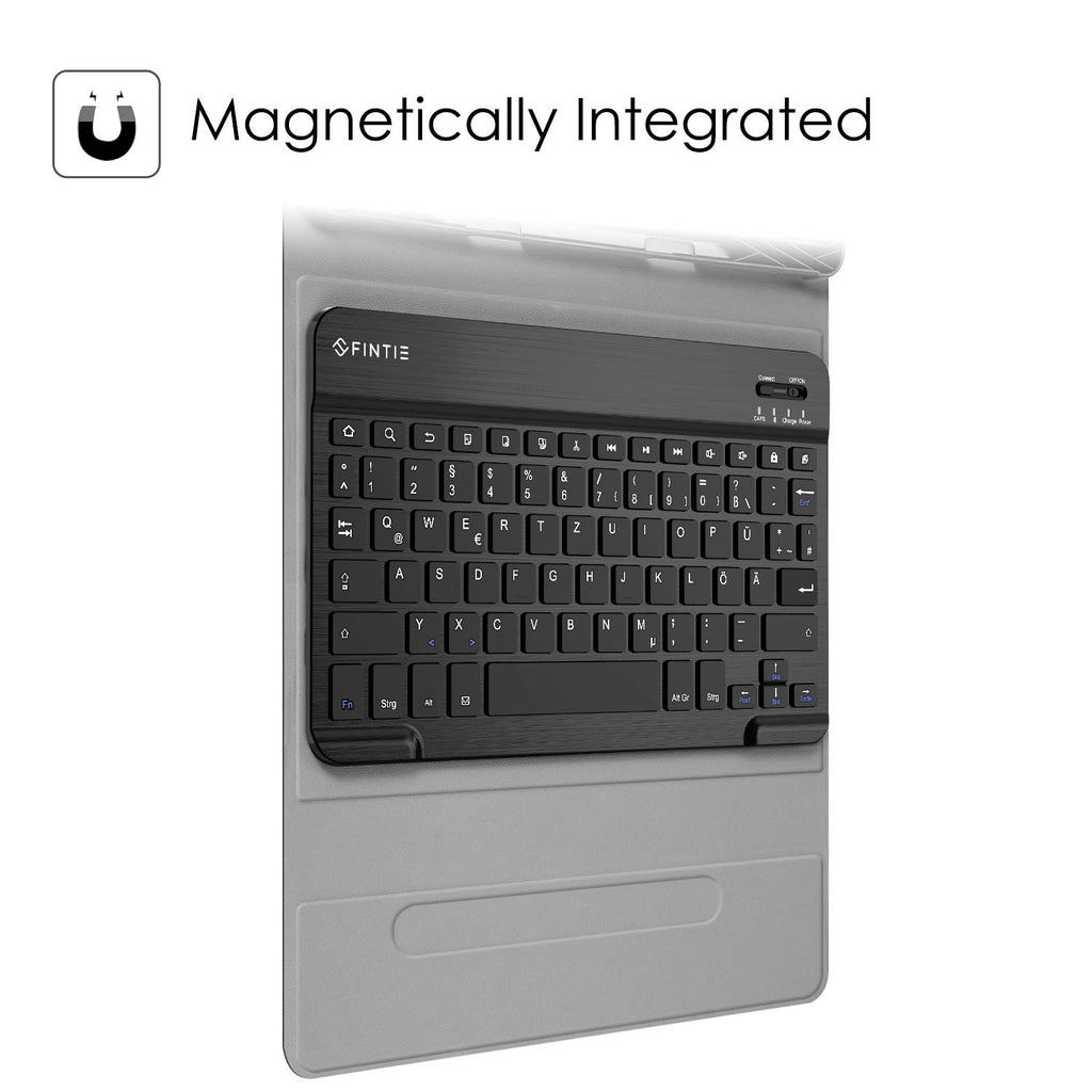 Fintie Tastatur Hülle für Samsung Galaxy Tab S7 11 Zoll 2020 SM-T870 / SM-T875 Tablet-PC, Ultradünn leicht Schutzhülle mit magnetisch Abnehmbarer drahtloser Deutscher Bluetooth Tastatur, Schwarz