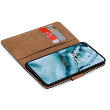 Laden Sie das Bild in den Galerie-Viewer, Verco OnePlus 8 Pro Hülle, Handyhülle für OnePlus 8 Pro Tasche PU Leder Flip Case Brieftasche, Schwarz