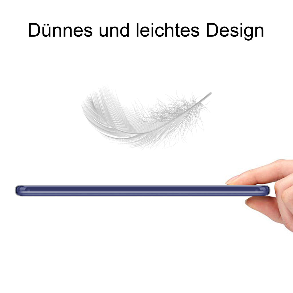 HSP Transparente Hülle kompatibel mit Samsung Galaxy M21 | Premium TPU Silikon Case | Kratzfest Stoßfest Klar | Microdot Handyhülle | Passgenaue, weiche, durchsichtige Schutzhülle