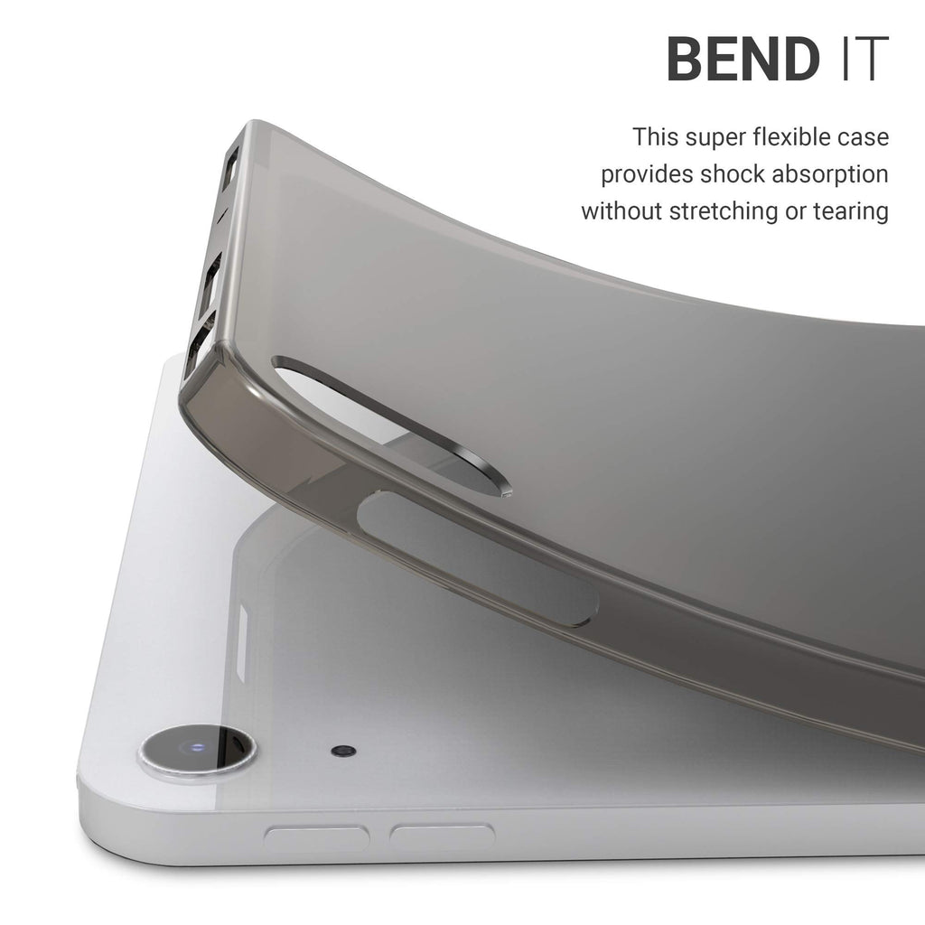 kwmobile Hülle kompatibel mit Apple iPad Air 4 (2020) - Silikon Tablet Cover Case Schutzhülle Schwarz Transparent