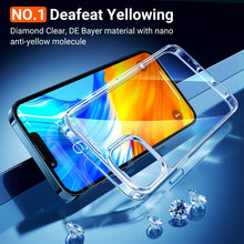 Laden Sie das Bild in den Galerie-Viewer, TORRAS Diamond Series Kompatibel mit iPhone 13 Hülle (Transparent) Vergilbungsfrei (Unzerstöbare Sturzfestigkeit) Schutzhülle iPhone 13 Guter Griff Kratzfestigkeit Handyhülle iPhone 13 Case - Klar