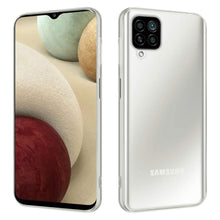 Laden Sie das Bild in den Galerie-Viewer, HSP Transparente Hülle kompatibel mit Samsung Galaxy M12 / A 12 | Premium TPU Silikon Case | Kratzfest Stoßfest Klar | Microdot Handyhülle | Passgenaue, weiche, durchsichtige Schutzhülle