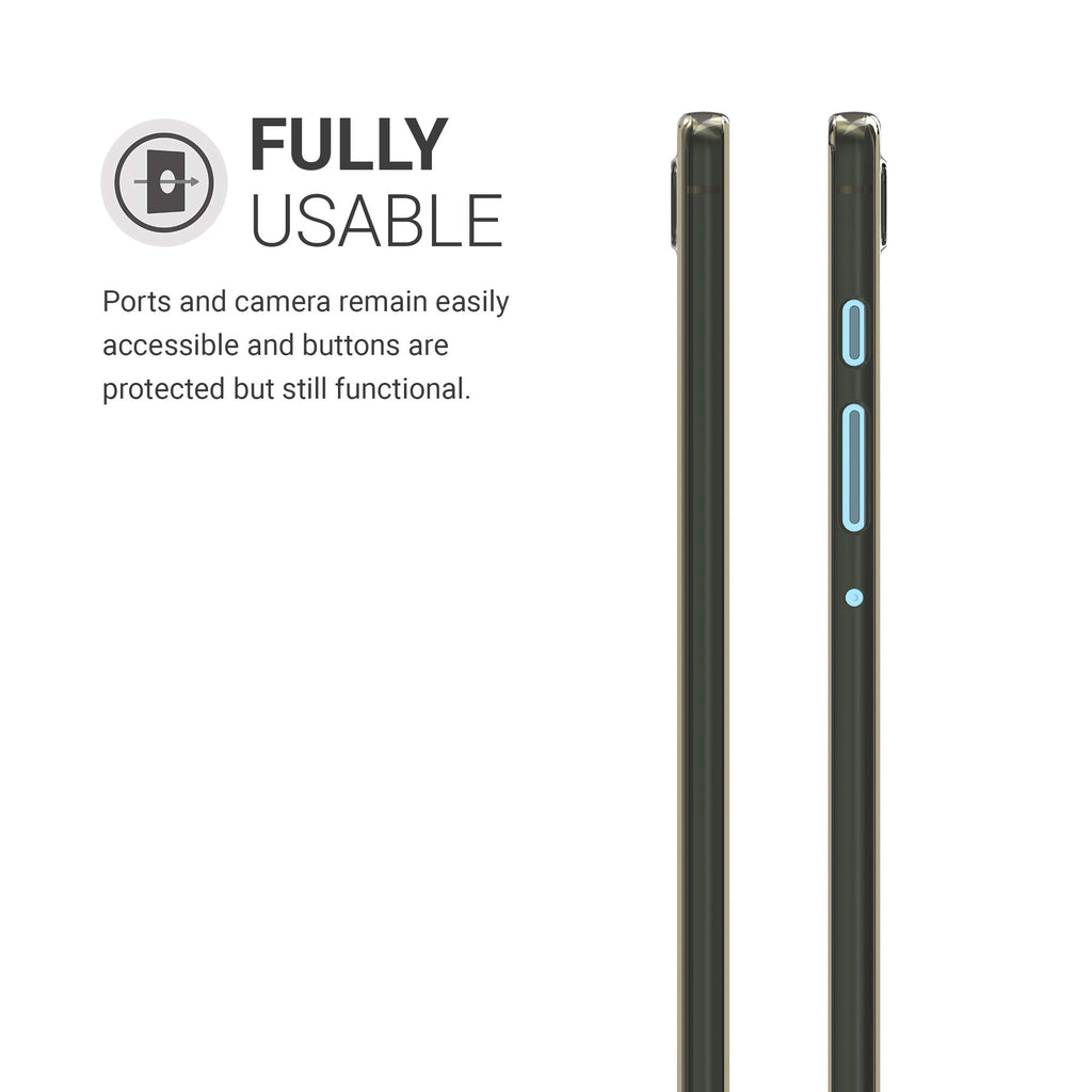 kwmobile Hülle kompatibel mit Samsung Galaxy Tab S6 Lite - Silikon Tablet Cover Case Schutzhülle Schwarz Transparent