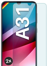 Laden Sie das Bild in den Galerie-Viewer, moex Panzerglas kompatibel mit Samsung Galaxy A31 - Schutzfolie aus Glas, bruchsichere Displayschutz Folie, Crystal Clear Panzerglasfolie