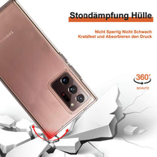 Laden Sie das Bild in den Galerie-Viewer, Eiselen Hülle Kompatibel mit Samsung Note 20 Ultra 5G, Anti Gelb, Kratzfest, Stoßfest TPU Bumper Handyhülle, Transparent Silikon Handyhülle Durchsichtige Schutzhülle für Samsung Note 20 Ultra